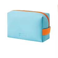 E.City_馬卡龍化妝存摺收納包中包 天藍