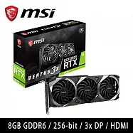 MSI微星 RTX3070 VENTUS 3X OC 8G 顯示卡