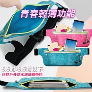 AISURE for iPhone 12 / iPhone 12 Pro / iPhone 12 Pro Max 青春輕薄功能迷你戶外防水超薄腰帶包粉