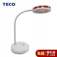 (福利品B級) TECO 東元飛碟時尚造型LED檯燈 XYFDL018 (外殼有泛黃/功能正常)