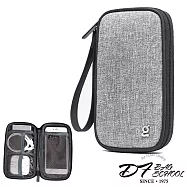 DF BAGSCHOOL - 商務通勤隨身手拿收納包-共2色灰色