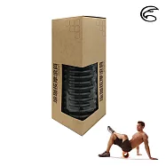 ADISI 瑜珈按摩滾筒AS16021 (硬度約40度) (防滑、運動健身用品、瑜珈、按摩棒)黑色