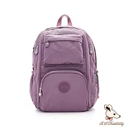 B.S.D.S冰山袋鼠 - 時光旅人 - 知性大容量附插袋後背包【B060-2U】 深芋紫