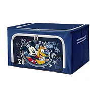 [收納王妃] 迪士尼 米奇/維尼系列 牛津布摺疊 22L 收納箱 堅固耐用 雙視窗 正版授權深藍/水手米奇布魯托