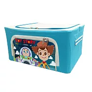 [收納王妃] 迪士尼 玩具總動員系列 牛津布摺疊 22L 收納箱 堅固耐用 雙視窗 正版授權無胡迪巴斯-藍色