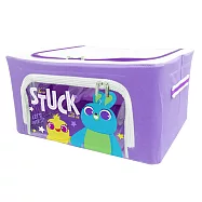 [收納王妃] 迪士尼 玩具總動員系列 牛津布摺疊 22L 收納箱 堅固耐用 雙視窗 正版授權無鴨霸兔崽子-紫色