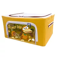 [收納王妃] 迪士尼 玩具總動員系列 牛津布摺疊 22L 收納箱 堅固耐用 雙視窗 正版授權無彈簧狗-黃色