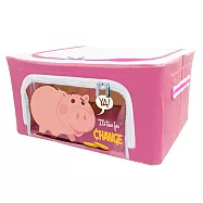 [收納王妃] 迪士尼 玩具總動員系列 牛津布摺疊 22L 收納箱 堅固耐用 雙視窗 正版授權無火腿-粉紅