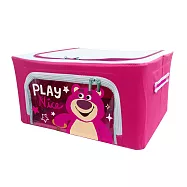 [收納王妃] 迪士尼 玩具總動員系列 牛津布摺疊 22L 收納箱 堅固耐用 雙視窗 正版授權無熊抱哥-紫粉