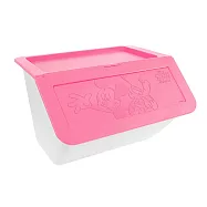 [收納王妃] 迪士尼 米奇布魯托系列 35L浮雕收納箱(3入組) 6款可選 正版授權桃粉