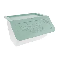 [收納王妃] 迪士尼 米奇布魯托系列 35L浮雕收納箱(3入組) 6款可選 正版授權北歐綠