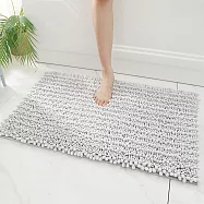 【巴芙洛】哇超吸水大顆粒吸水新款雪尼爾踏墊40*60cm【簇絨】淺灰色