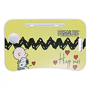 [收納王妃] 史努比系列 床上桌/懶人桌/電腦桌 10款可選 (30x30x30cm)擁抱黃