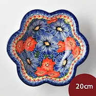 波蘭陶 仲夏紫蜜系列 花型深盤 20cm 波蘭手工製
