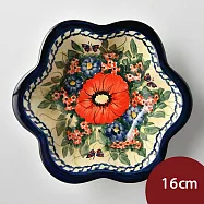 波蘭陶 奼紫嫣紅系列 花型深盤 16cm 波蘭手工製