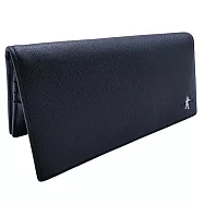 【SWORD PLAYER】經典牛皮拉鏈真皮男用長夾黑