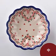 波蘭陶 六月新娘系列 波浪盤(中) 波蘭手工製