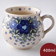 波蘭陶 青花涼夏系列 胖胖杯 400ml 波蘭手工製