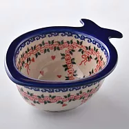 波蘭陶 六月新娘系列 魚形碗 波蘭手工製