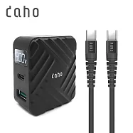 daho PD+QC3.0 20W 雙孔快充組(附C-C線120CM)