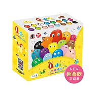 【Q-doh】超柔軟矽膠有機黏土-歡樂柔軟16色組