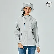 ADISI 女輕薄3L防水透氣連帽外套AJ2021019 (S-2XL) (超撥水 防風 透濕 防水外套 戶外機能)S太空灰
