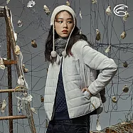 ADISI 女圓領SMAWARM海洋溫控抗靜電撥水外套AJ2021048 (S-XL) (蚵殼棉 海洋紗 環保 防潑水 戶外機能)S月光杏