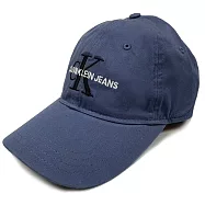 Calvin Klein logo刺繡鴨舌帽-灰藍