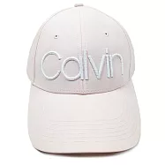 Calvin Klein logo刺繡鴨舌帽-淺粉