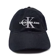 Calvin Klein logo刺繡鴨舌帽-黑
