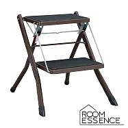 【東谷AZUMAYA】小巨人折疊多用樓梯椅- (原木咖) | 鈴木太太公司貨