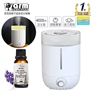 【 Warm 】上加水香薰機薰香機加濕器超音波負離子水氧機W-340(超大霧量)+贈精油30ml一瓶