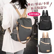 【巴芙洛】韓版新款式後背防盜女用包-灰色女用後背包