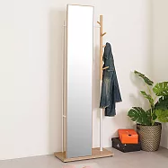 Homelike 喜家居全身鏡衣帽架(兩色)(2038) 白色