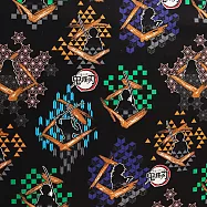 鬼滅之刃 印花布料 鬼滅之刃人物剪影 黑