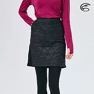 ADISI 女超撥水SMAWARM海洋溫控抗靜電棉裙AD2021040 (S-XL) (蚵殼棉 海洋紗 環保 防潑水 戶外機能)S霧黑