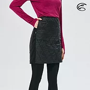 ADISI 女超撥水SMAWARM海洋溫控抗靜電棉裙AD2021040 (S-XL) (蚵殼棉 海洋紗 環保 防潑水 戶外機能)M霧黑