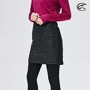 ADISI 女超撥水SMAWARM海洋溫控抗靜電棉裙AD2021040 (S-XL) (蚵殼棉 海洋紗 環保 防潑水 戶外機能)L霧黑