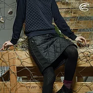 ADISI 女超撥水SMAWARM海洋溫控抗靜電棉裙AD2021040 (S-XL) (蚵殼棉 海洋紗 環保 防潑水 戶外機能)XL霧黑