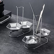 【iRoom優倍適】304不鏽鋼雙格湯勺餐具架