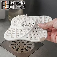 Fit Vitae羋恬家居 排水孔矽膠防塞過濾網蓋(白)