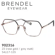 2020形象影片主打款 【BRENDEL】布蘭德爾 德國時尚女性幾何金屬框眼鏡 902316 極致灰 (23)