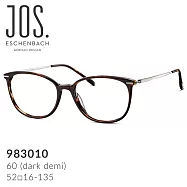 【Jos. Eschenbach】喬瑟艾森巴赫 德國經典板料複合鈦合金眼鏡 983010 深玳瑁 (60)