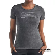 【紐西蘭Icebreaker 】女 Tech Lite 大圓領短袖上衣-AD150-灰 / IB105499 延展性佳 M 皇后鎮