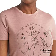 【紐西蘭Icebreaker 】女 Sisao 圓領短袖上衣(天然染)-JN200-粉紅 / IB105507 延展性佳 XL 茜草根莖