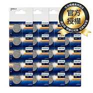 【Philips 飛利浦】鈕扣型鋰電池CR2032(20入)