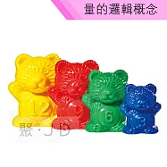 【USL遊思樂教具】量的邏輯-數字砝碼熊 M3001A01 (96pcs)