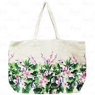 CLARINS 克蘭詩 法國環保時尚粉鶴肩背包(公司貨)