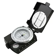 【Hamlet 哈姆雷特】軍用鋁合金目測型指北針 附比例尺 水平儀【B100】