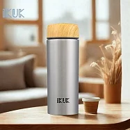 【IKUK 艾可】陶瓷保溫杯500ml瓷芯職人系列保溫瓶(業界第一全瓷觸水技術) 冰晶銀